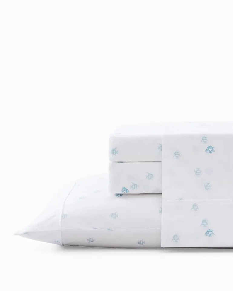Angel Fish 4-Piece Queen Sheet Set