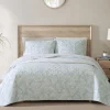 Art of Palms Reversible 3-Piece Full/Queen Quilt Set