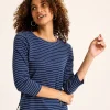 Ashby Isles Metallic Stripe 3/4-Sleeve T-Shirt
