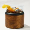 Asobu® On The Rocks Glass & Kuzie - Wood