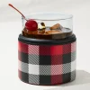 Asobu® On the Rocks Glass & Kuzie - Plaid