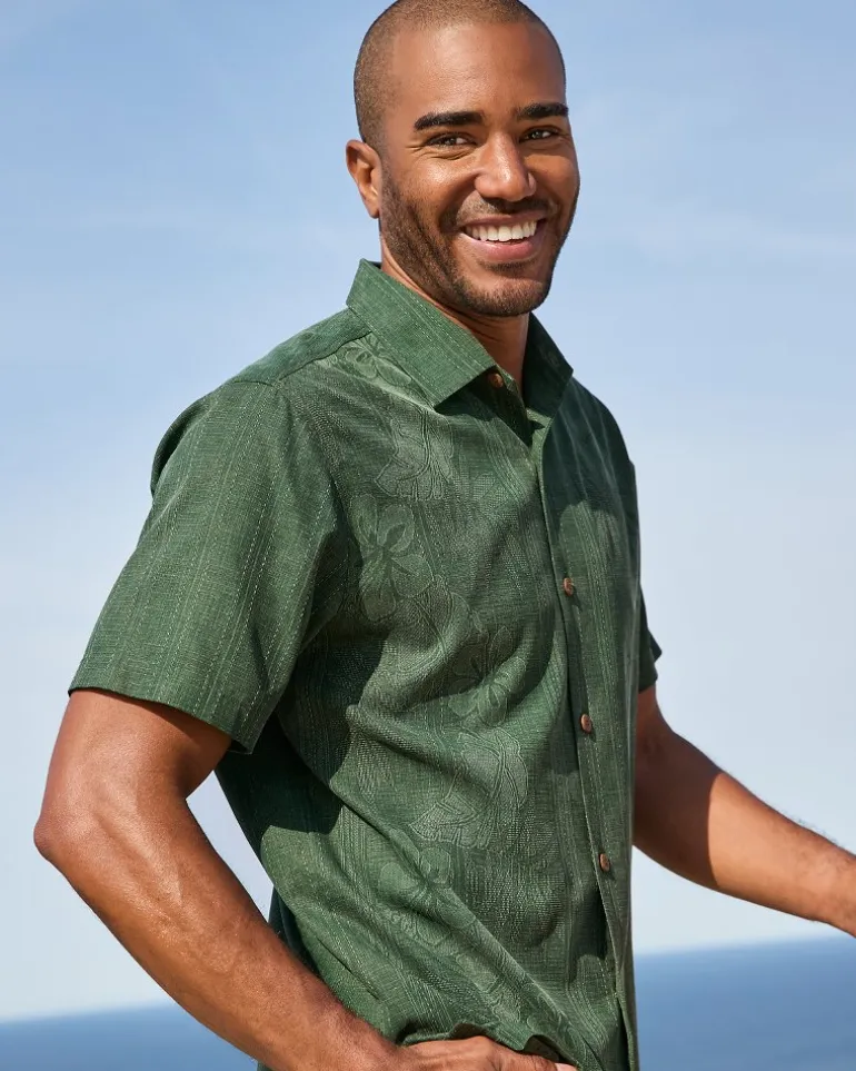 Bali Border Silk Camp Shirt