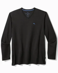 Bali Skyline Long-Sleeve V-Neck T-Shirt
