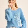 Breezy Beach Crew Sweater
