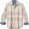 Canyon Beach Pebble Cay Plaid Stretch Flannel Shirt