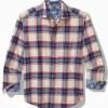 Canyon Beach Window Pane Stretch Flannel Shirt