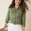 Coastalina Utility Linen Shirt