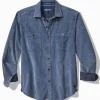 Coastline Cord Stretch Sun Fade Double-Pocket Shirt