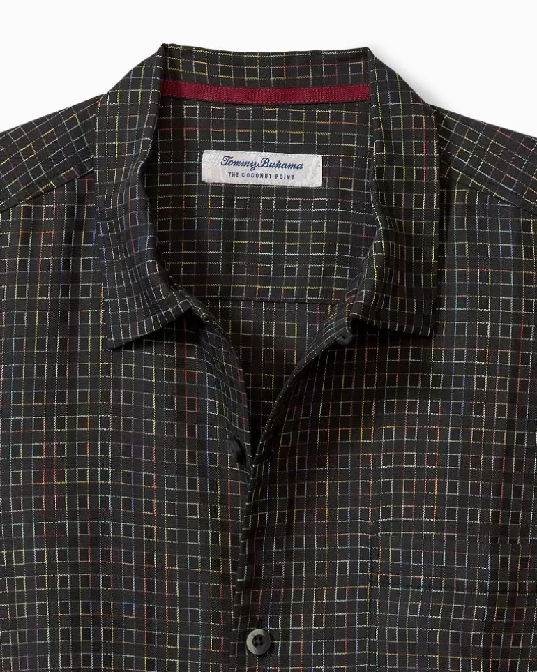 Coconut Point Prismatic Check IslandZone® Camp Shirt