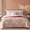 Coral Garden Reversible 2-Piece Twin Quilt Set