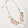 Coral Isles Sealife Charm Statement Necklace