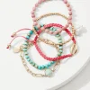 Coral Isles Semi-Precious Stone & Pearl Bracelet Set