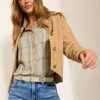 Cropped Suede Jacket