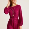 Diamond Cay Long-Sleeve Dress