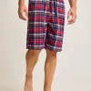 Flannel Plaid Pajama Shorts