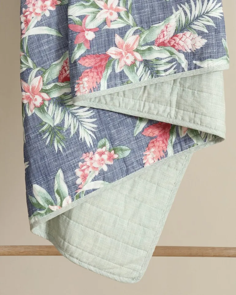 Floral Enchantment Reversible 3-Piece King Quilt Set