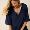 Harbour Eyelet Tiered Coverup Dress