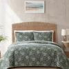 Hibiscus Jungle Reversible 3-Piece Full/Queen Quilt Set