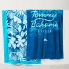 High Tide Hangout & Island Cays Blooms Beach Towels — Set of 2