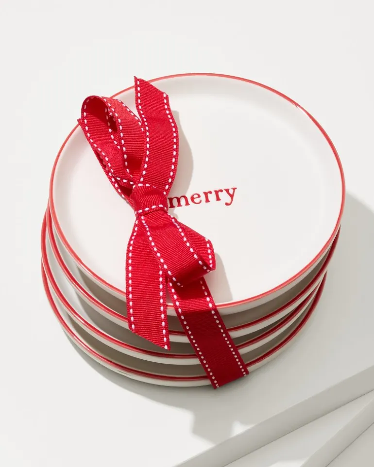 Holiday Appetizer Plates—Set of 4