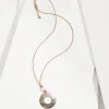 Indigo Shore Grey Shell Pendant Necklace