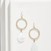 Indigo Shore Mother of Pearl Teardrop Earrings