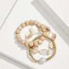 Indigo Shore Mother of Pearl & Shell Bracelet Set