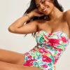 Island Cays Fiesta Bandeau One-Piece Swimsuit