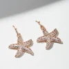 Island Essence Rose Gold Starfish Drop Earrings