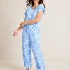 Jersey Short Sleeve & Cropped Pants Pajama Set