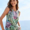 Jungle Jewels Sequin Shell Top