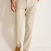 Latigo Beach Linen-Blend Flat-Front Pants