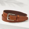 Leather Top-Stitch Belt