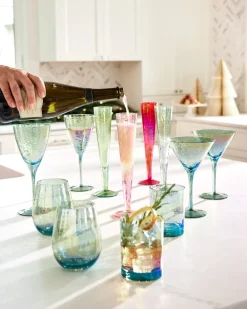 Luster Champagne Glasses — Set of 4
