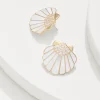 Moments in Paradise Mother of Pearl and Shell Statement Earrings