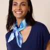 Mosaic Stripes Pleated Diamond Scarf