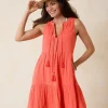 Mykonos Textured Gauze Coverup Dress