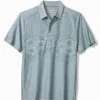 Palm Coast Hibiscus Border IslandZone® Polo