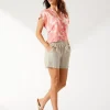 Palmbray High-Rise Linen Easy Shorts