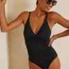 Pearl Wrap-Front One-Piece Swimsuit