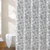 Pen and Ink Bahama Brown Palm Shower Curtain