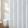 Pen and Ink Spring Green Palm Shower Curtain
