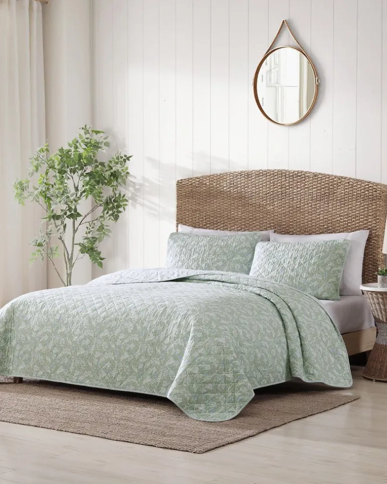 Pineapple Bloom Reversible 2-Piece Twin Quilt Set