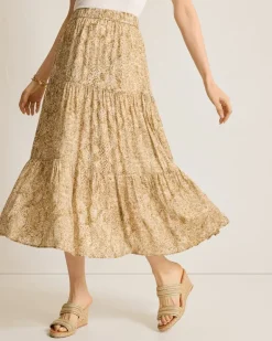 Playa Python Shimmer Midi Skirt