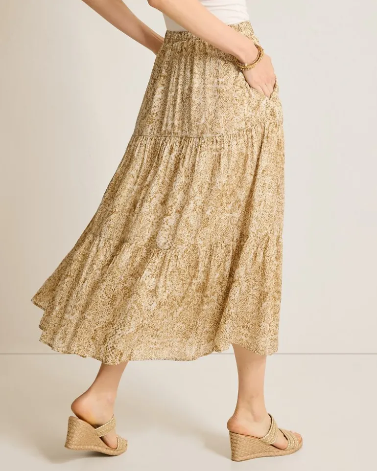 Playa Python Shimmer Midi Skirt