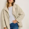 Reversible Faux Shearling Coat