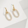 Sanibel Island Crystal Link Drop Earrings