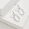 Sanibel Island Crystal Link Drop Earrings