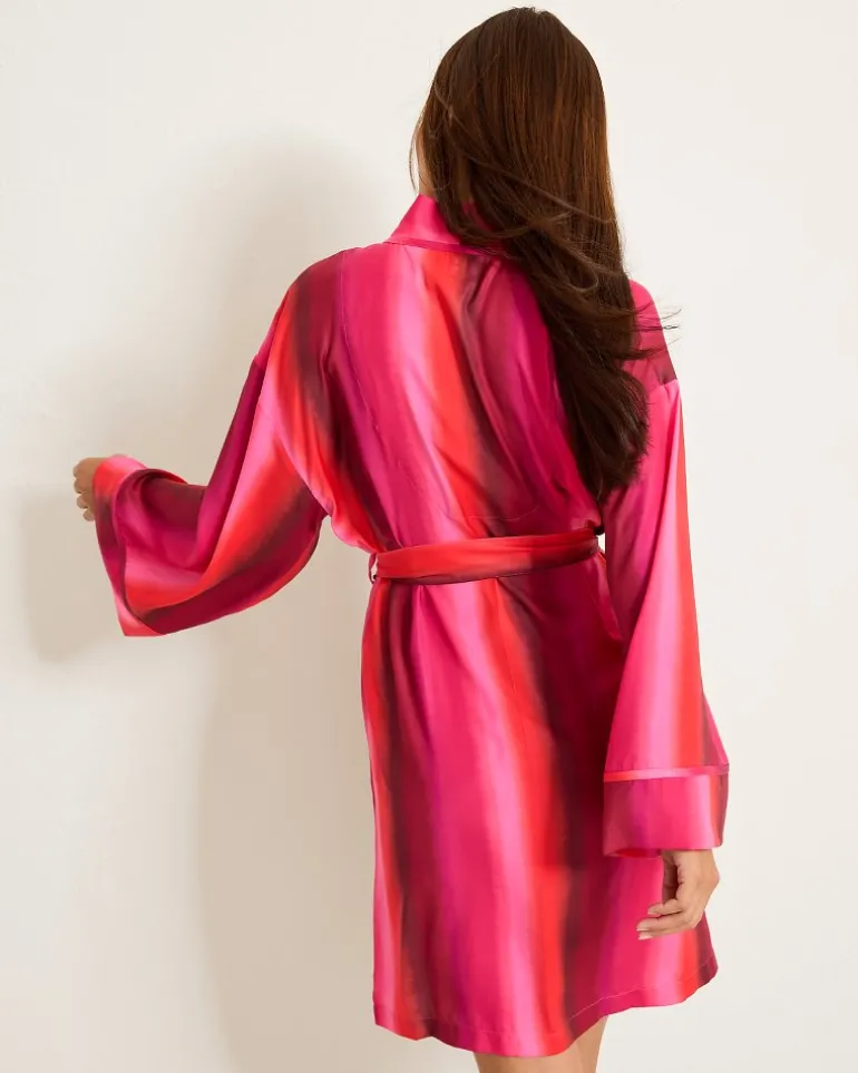Short Satin Robe