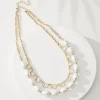 Tidal Treasure Baroque Pearl and Stone Layered Necklace